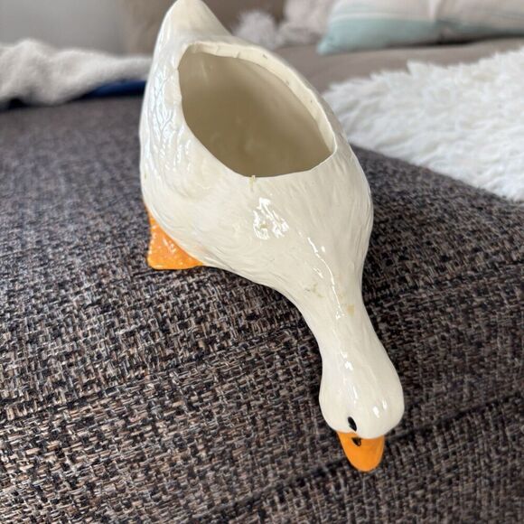 Lot Of  2 Vintage Ceramic Goose Oil Vinegar Set Legro Italy & Ceramics By Fran - Picture 9 of 11